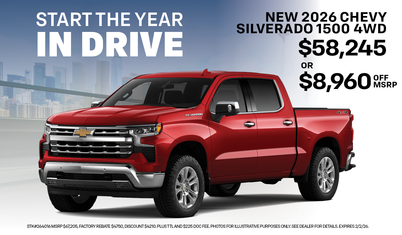 New 2026 Silverado 4WD