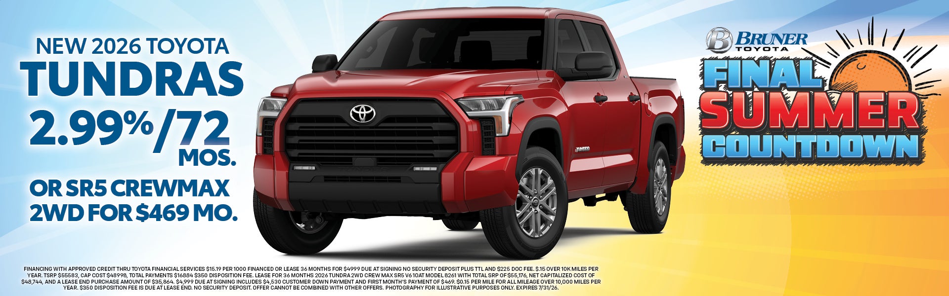 New 2026 Tundras 