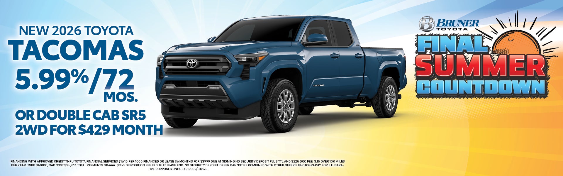 New 2026 Tacoma