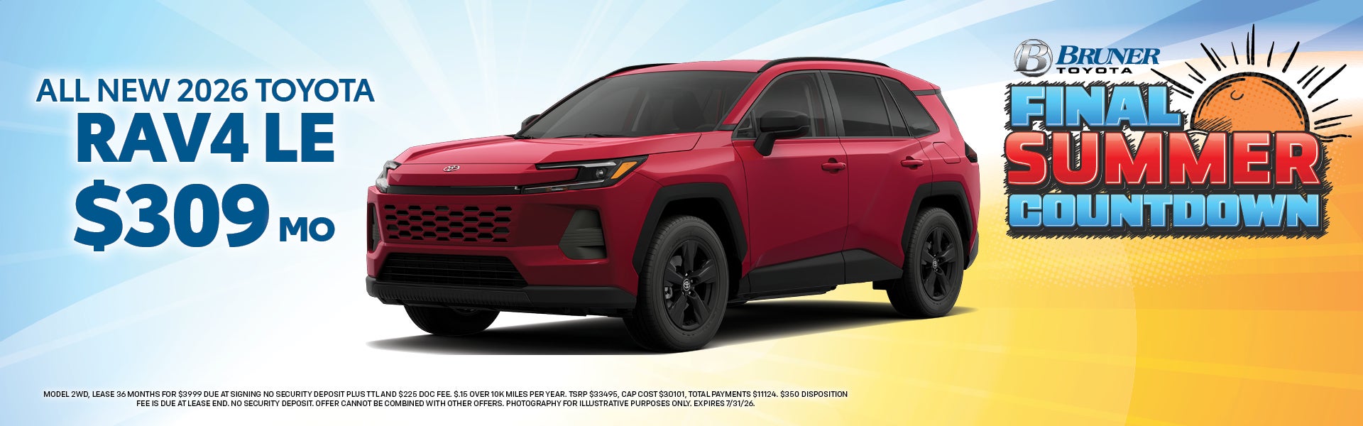 All-New 2026 Rav4 LE