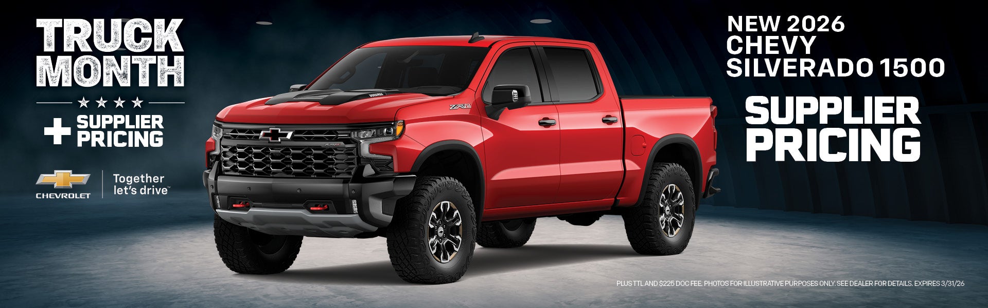 New 2026 Silverado 1500 Supplier Pricing